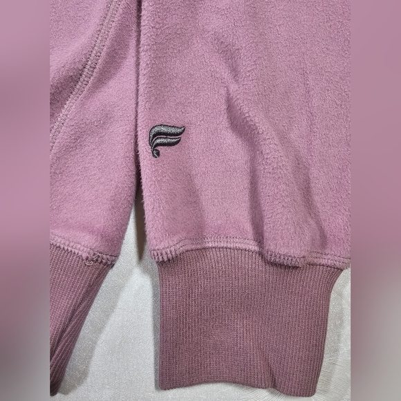 Fabletics The Go-To Crew Flipped Fleece Sweatshirt Men Sz M Plum Cactus - Picture 4 of 13
